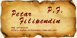 Petar Filipendin vizit kartica
